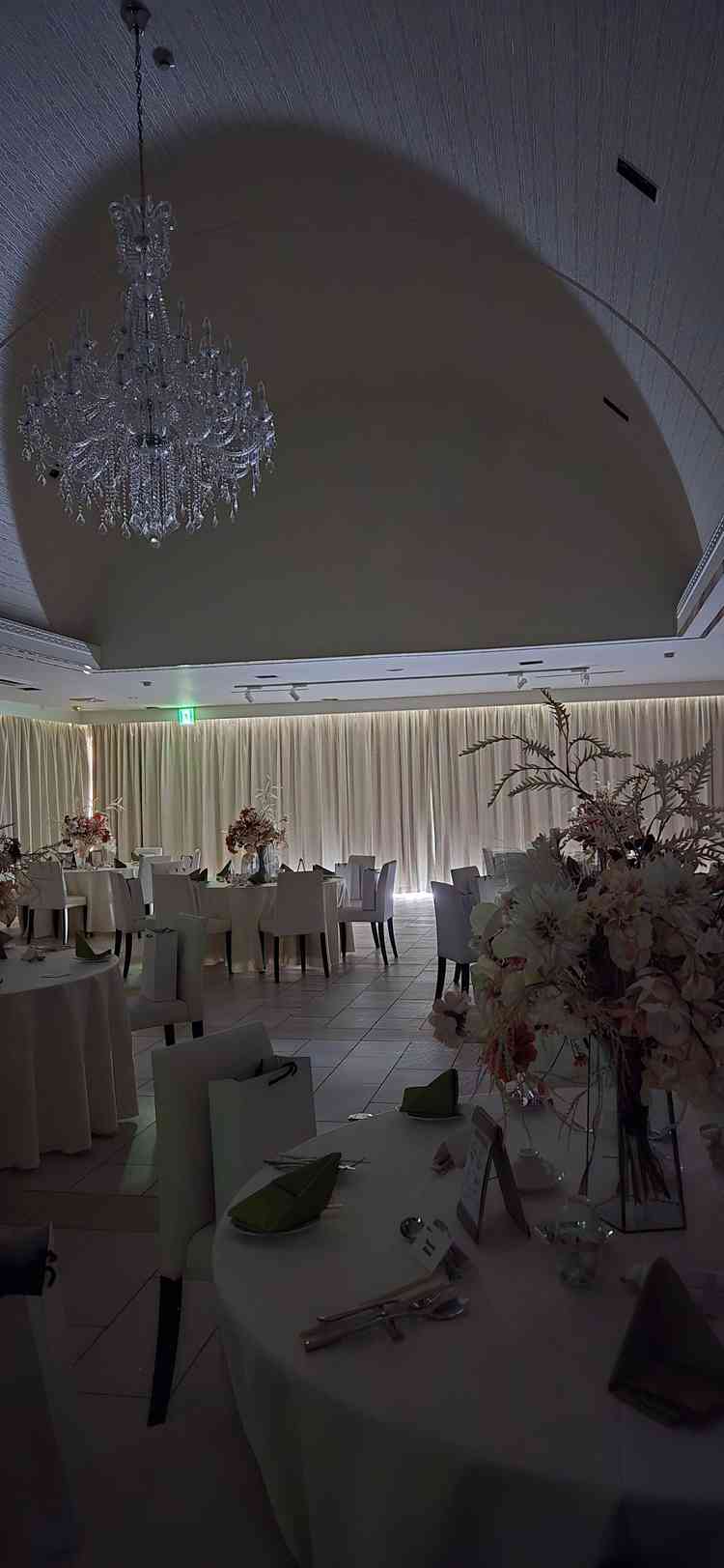 披露宴会場、入場演出時