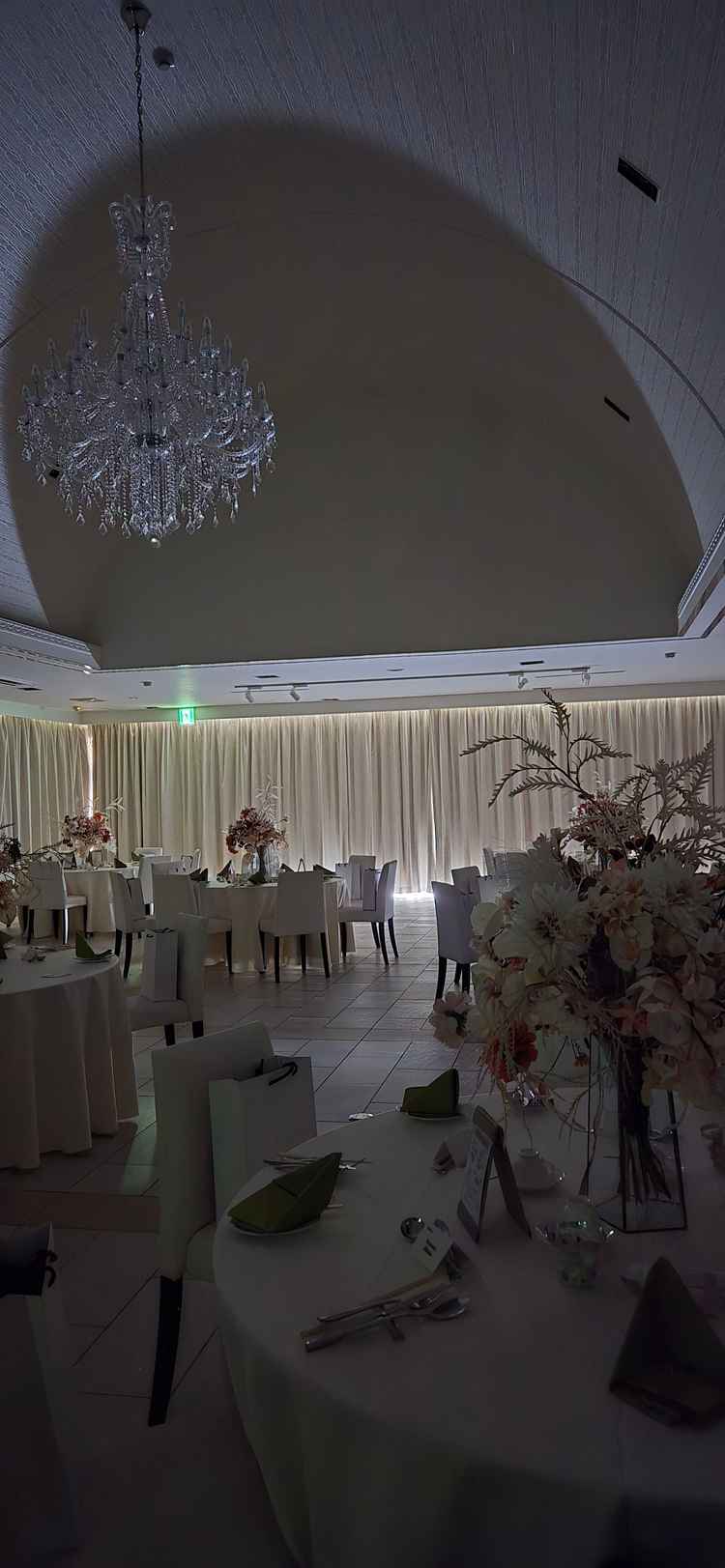 披露宴会場、入場演出時