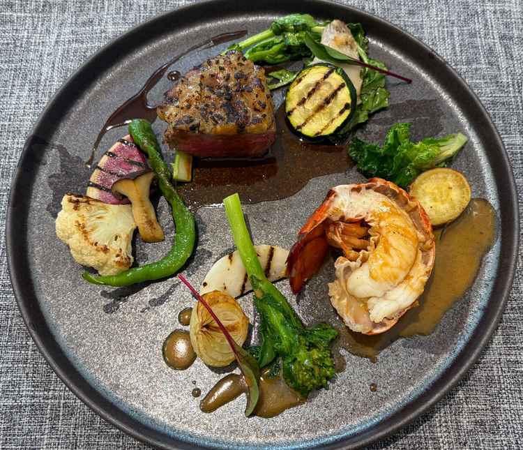 試食のワンプレート。京野菜を活かしたフレンチは絶品。