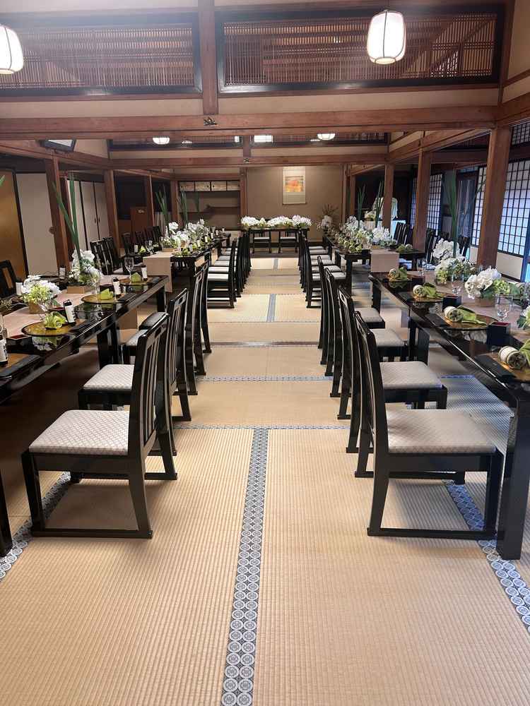 桃林荘。貸切できる会場。