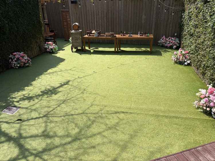 ガーデンの様子。広々としている