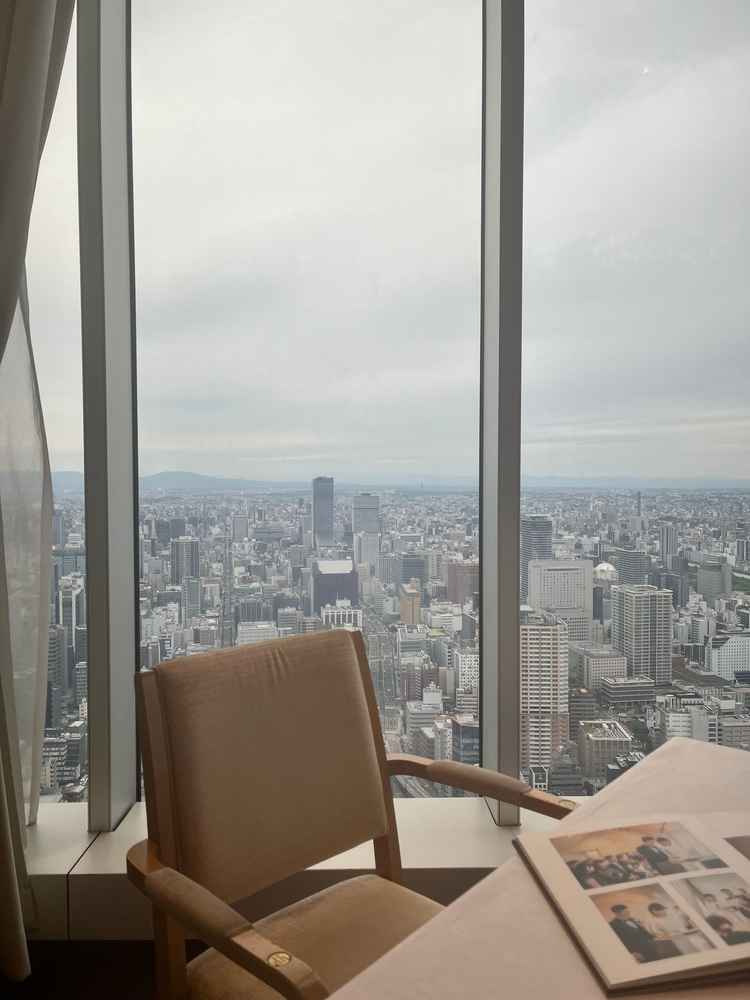 プライベートルームからの眺め。親戚控室での利用も可能。眺めがいいので話のネタにもなりそうでした。