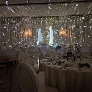 壮大なプロジェクションマッピングの演出