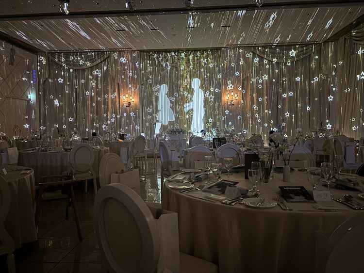 壮大なプロジェクションマッピングの演出