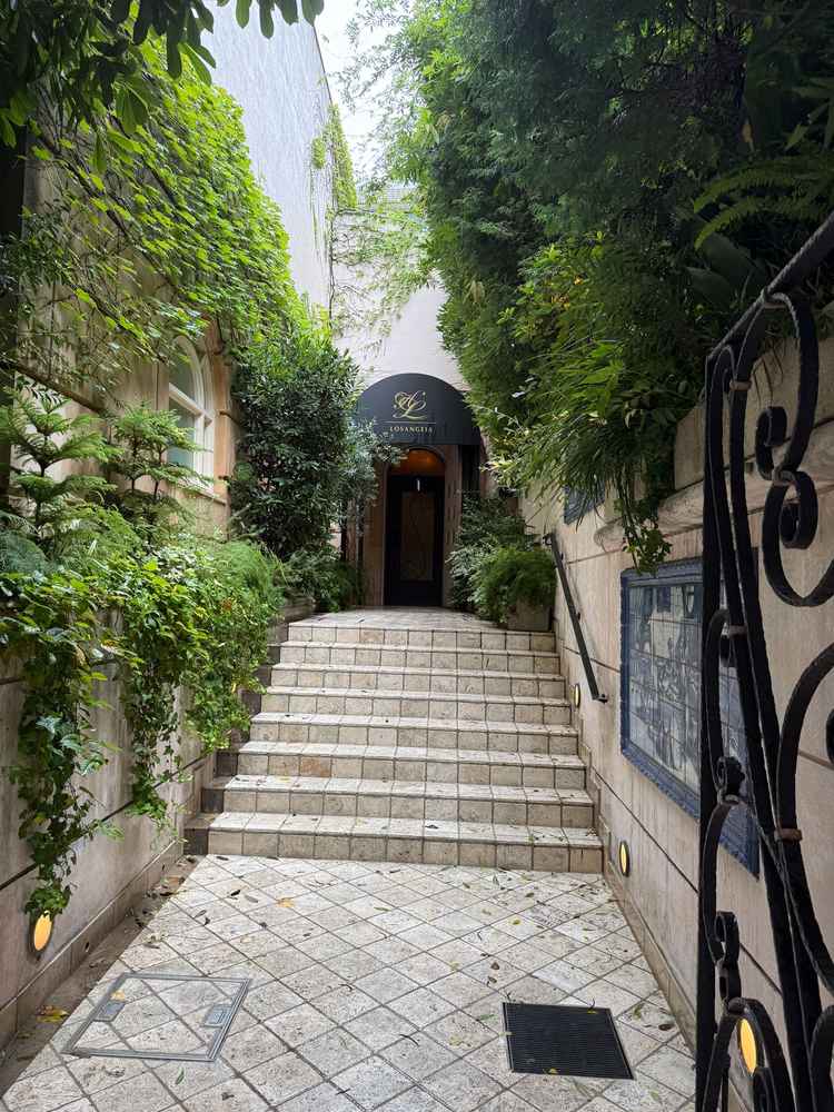 玄関口の写真です。まだ装飾が施される前とのことですが、植物が綺麗に茂っています。