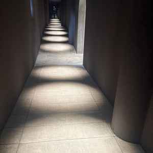 挙式会場までのライティング