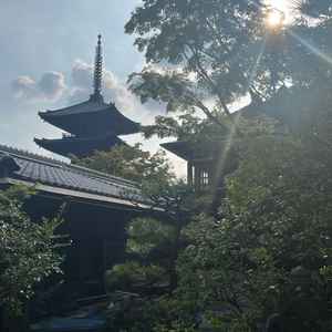 中庭からの五重の塔