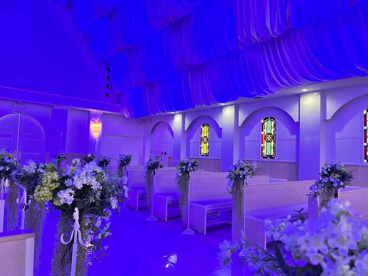 チャペルムービーが流せるのも魅力でした。