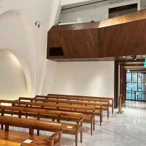 挙式会場を前側から見た様子です。