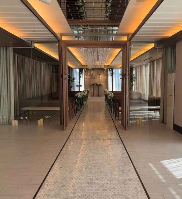 バージンロード前のムービー演出がよかった