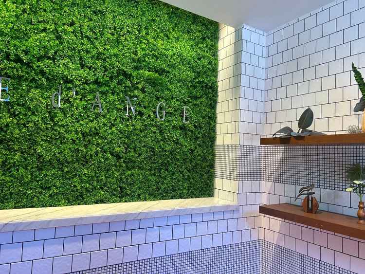 エントランス。パッと明るい感じ。もう一つの入り口は暗めで大人な印象でした。