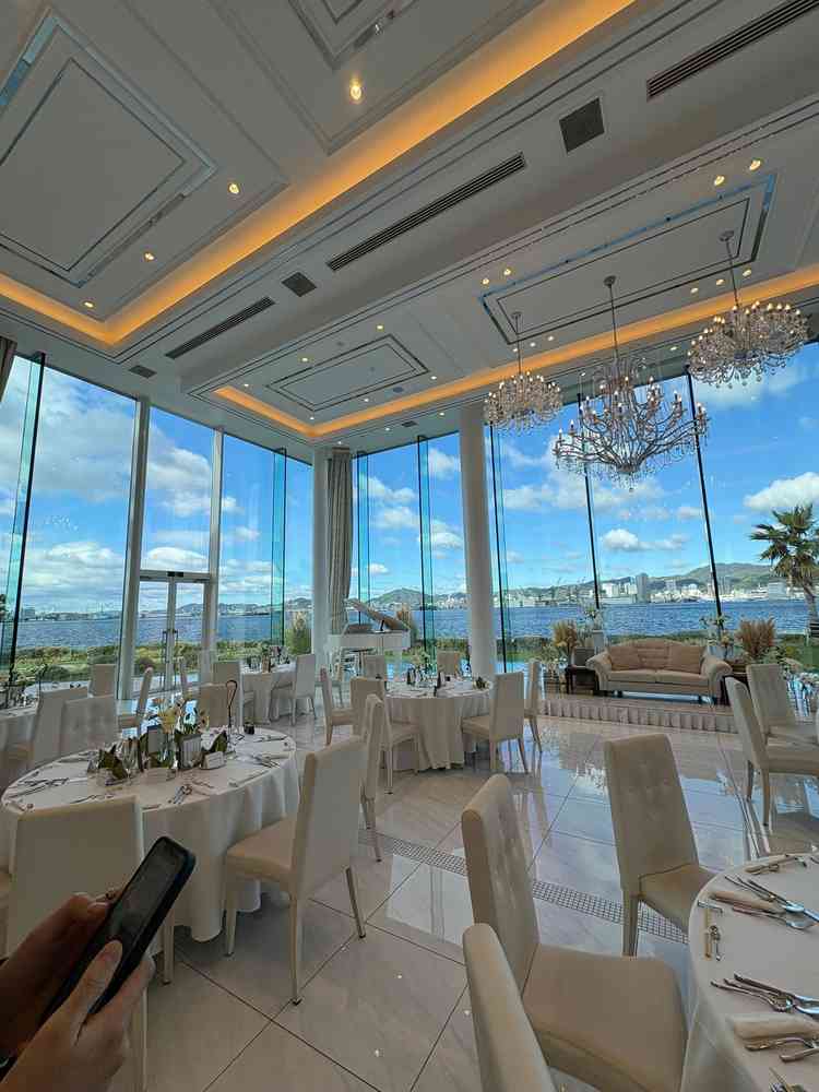 1番の魅力だと感じた、バンケットからの景色