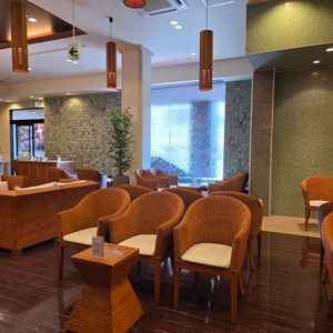 待合室の写真です。自由に飾りつけもできます。