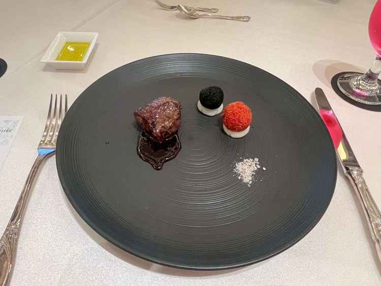 試食したA5和牛。