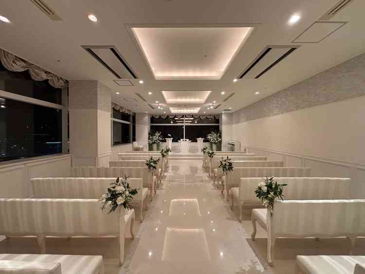 チャペルが白でとても綺麗だった