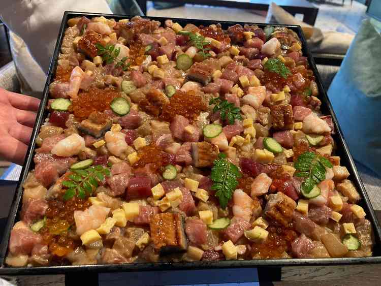 ケーキ入刀代わりにできる、ちらし寿司