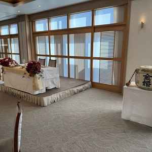 披露宴会場です。鏡開きができます。