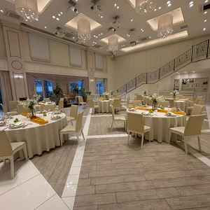 こちらの会場ではプロジェクションマッピングが使えるようでした。とてもリアルで綺麗でした。