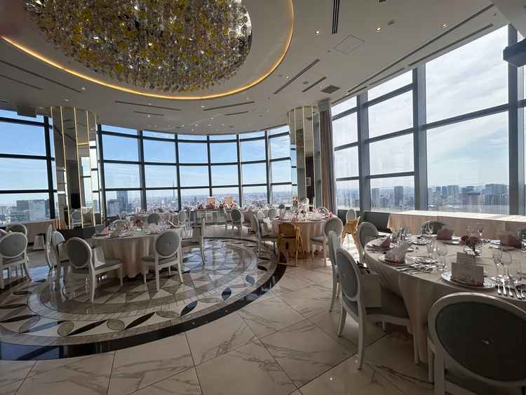 披露宴会場です