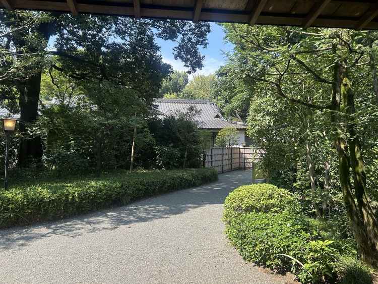 桃林荘を囲む豊かな緑。静かで落ち着いた雰囲気が魅力