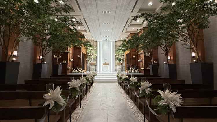 チャペル入り口から