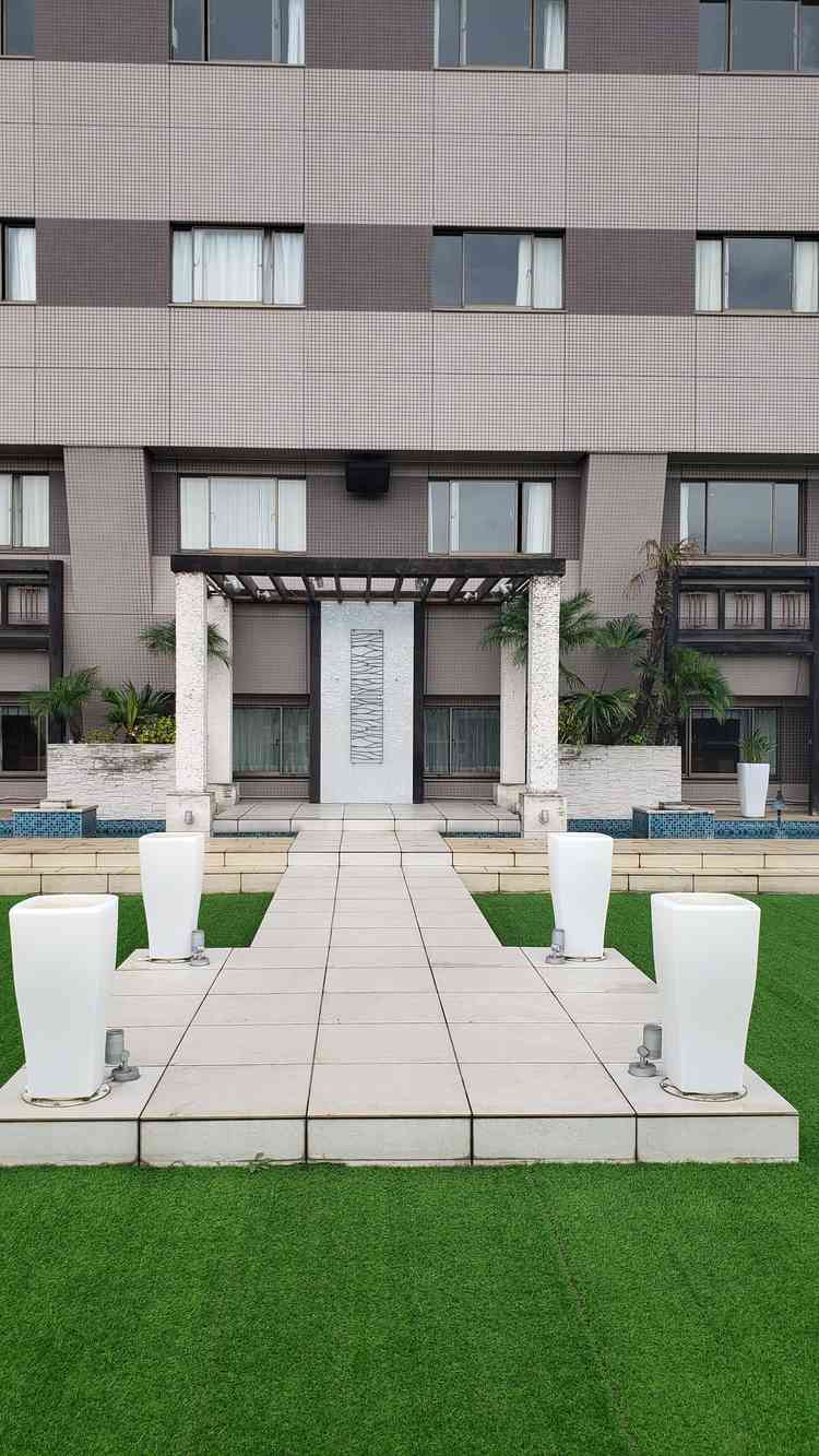 ガーデンウェディング会場、天気が良ければ最高。