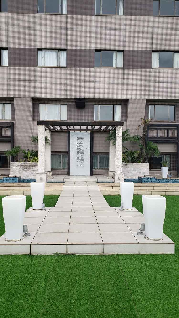 ガーデンウェディング会場、天気が良ければ最高。