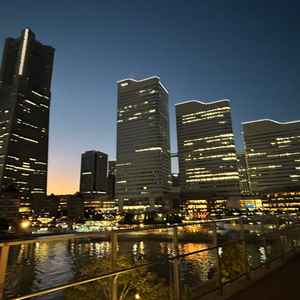 テラスから見た横浜の夜景