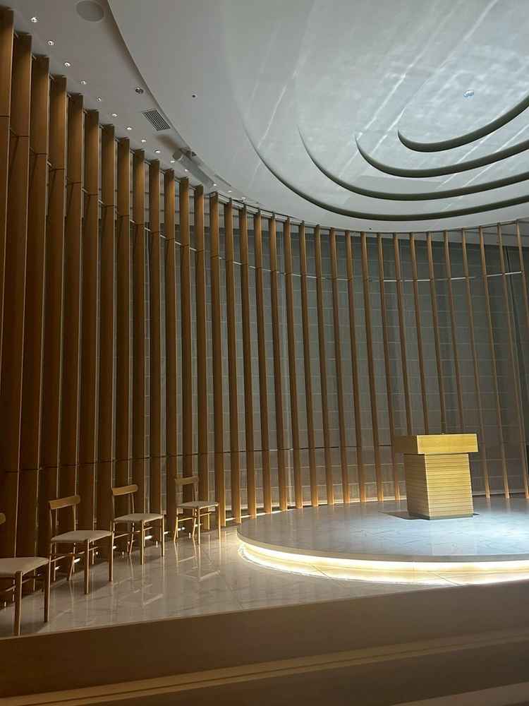 開く前のチャペル