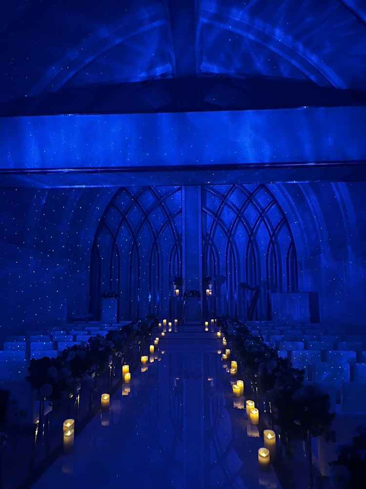 7階のチャペルの星空演出