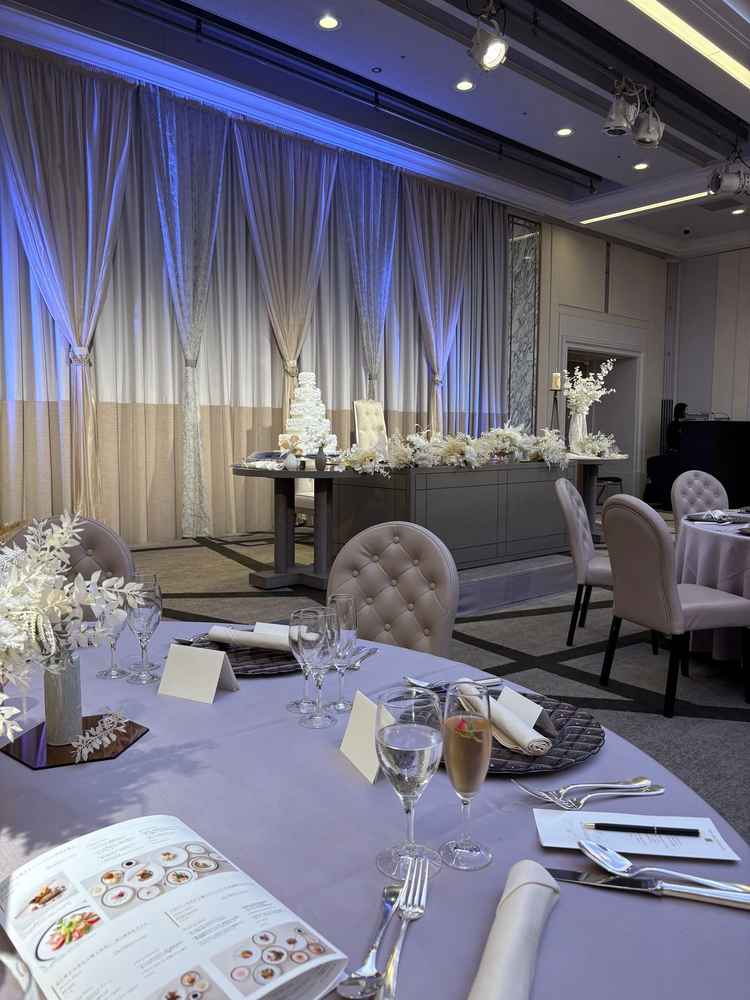 ブライダルフェアでの試食会会場