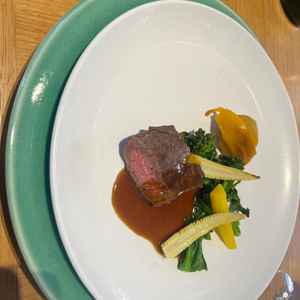 メインメニューの牛ヒレ肉です。柔らかくて美味しかったです。