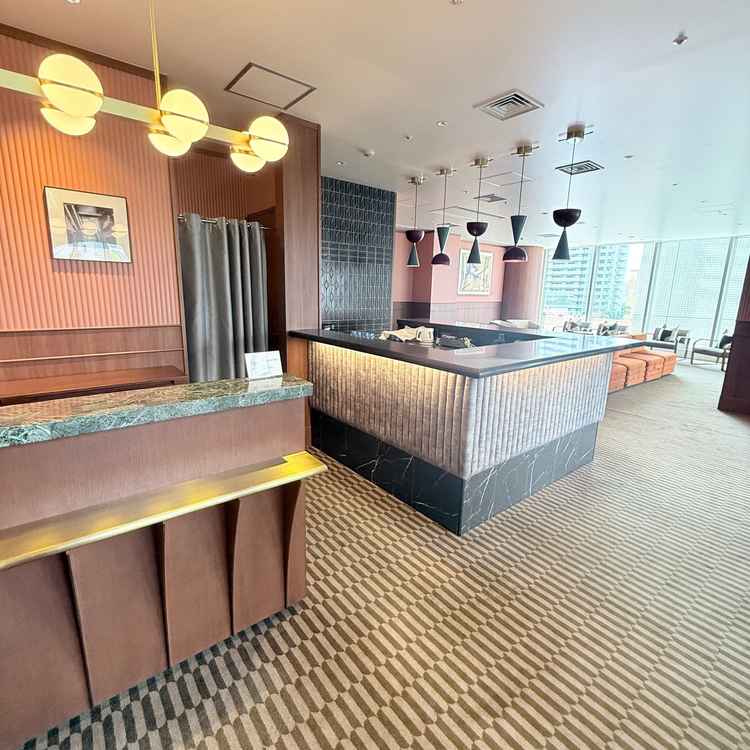 ゲストの待合・ドリンクがでる