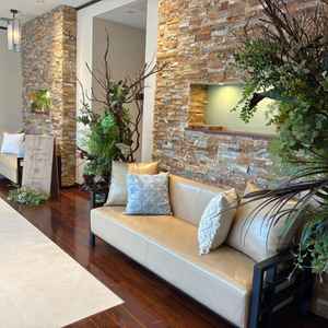 会場の後ろにあるスペース。親族との交流を考えられた配置とのことで魅力でした。