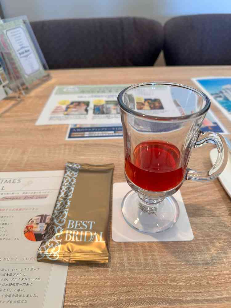 見学時の写真です。見学時にドリンクがもらえるのですが、このゆずティーがとても美味しかったです。