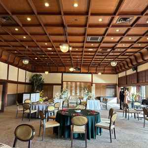 天井も高く、圧倒的な広さを誇る披露宴会場。