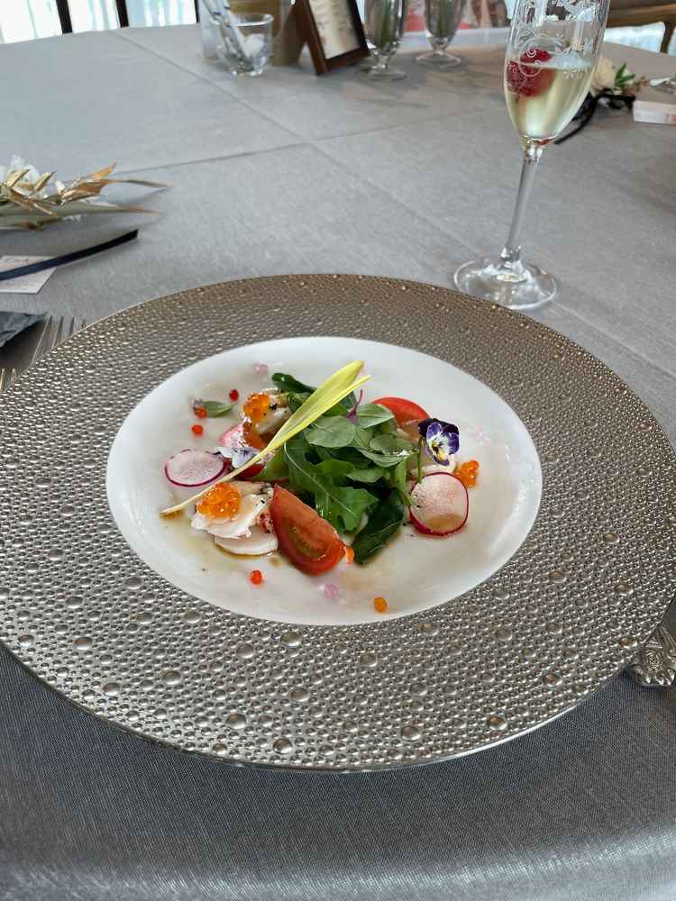 フェア試食の前菜です。とても美味しかったです。