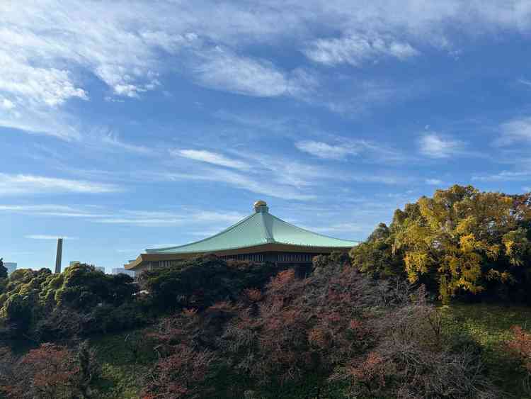 屋上庭園からは日本武道館や靖国神社が見え、とても景色は良かったです。