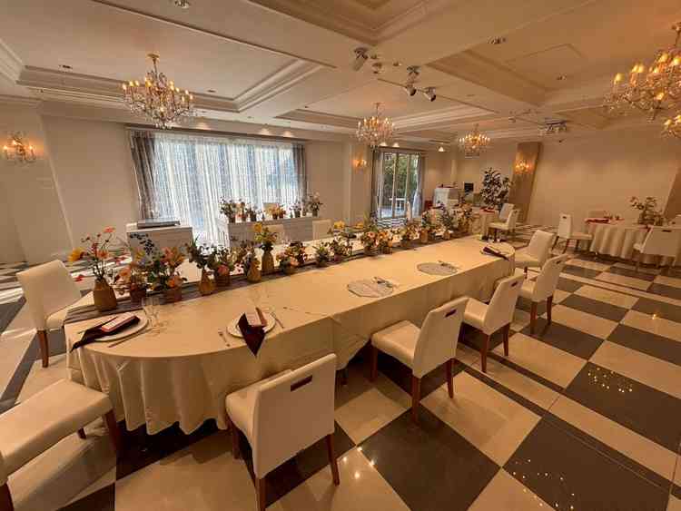 披露宴会場です。