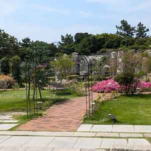 チャペルに到る庭園