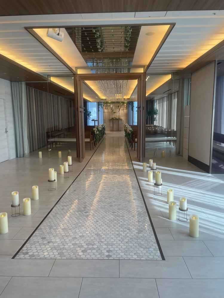 挙式会場に入る前のマザーロード