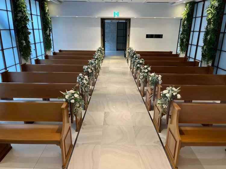 屋内のチャペルです。かなり強く緑の匂いがしました。