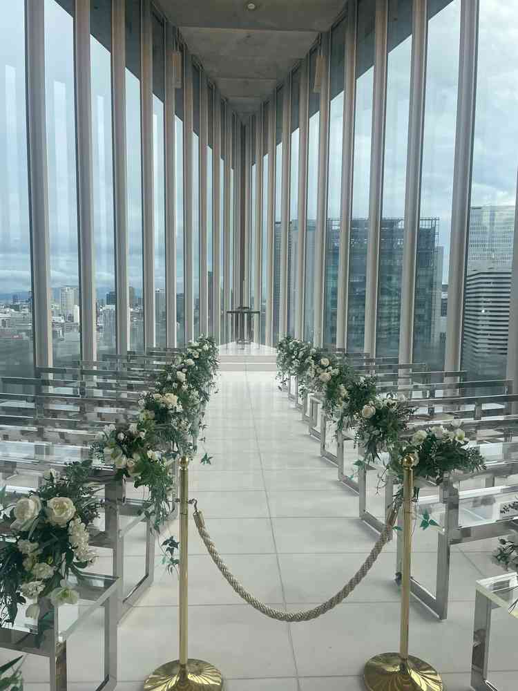 挙式会場がすごく綺麗でした。