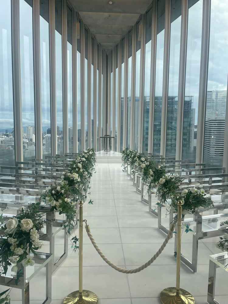挙式会場がすごく綺麗でした。