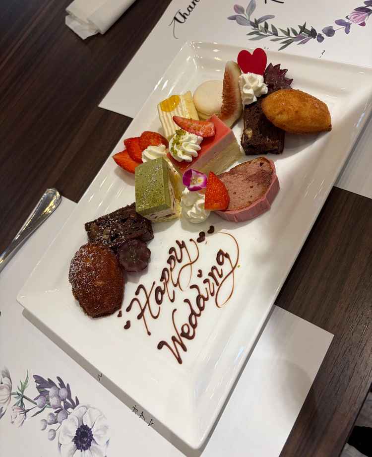 試食のデザートプレート