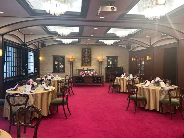 会食会場は内装がとても素敵だった。
