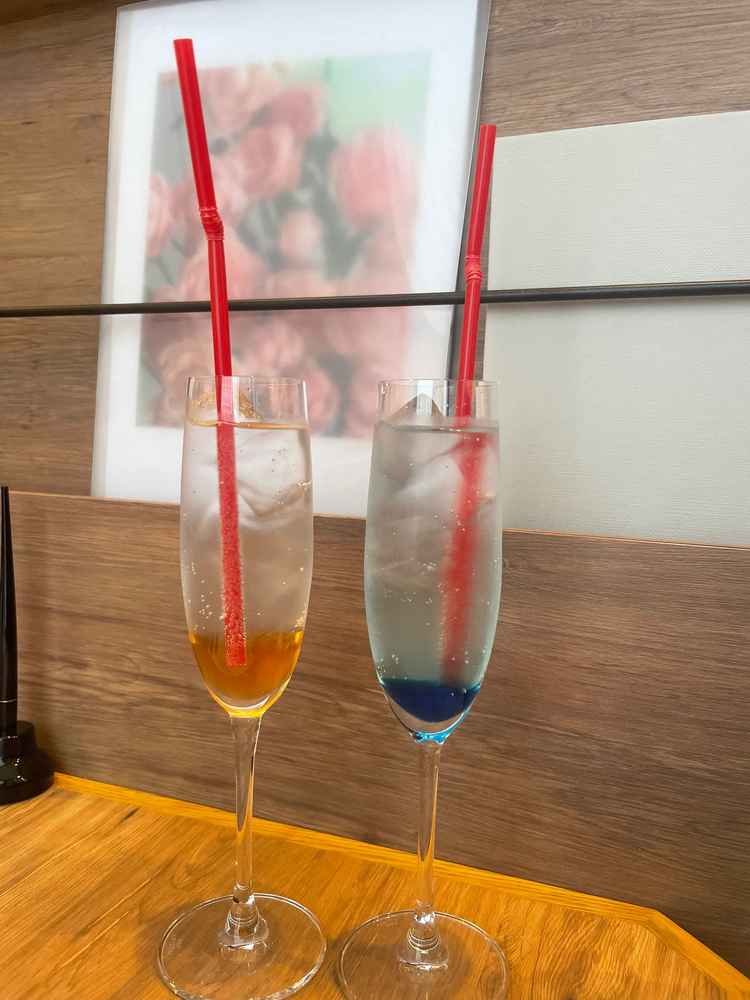 ウェルカムドリンクを出してくれました。