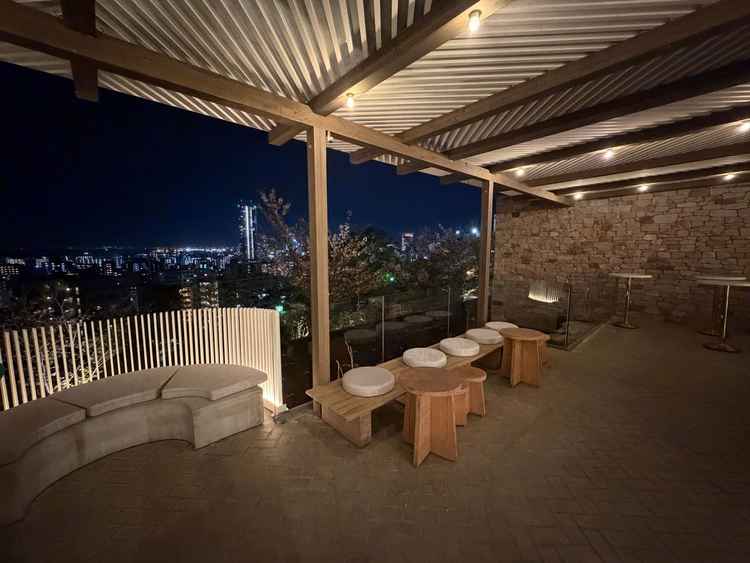 披露宴会場の外のスペース