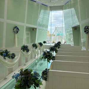 チャペル、幕を下ろしてスクリーンにできるのが良かった