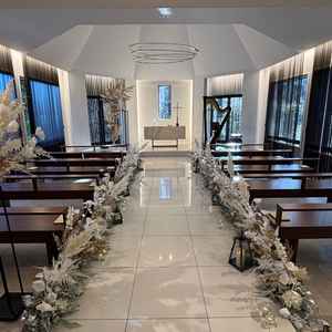 チャペル内の様子。こじんまりとした印象でしたが少人数婚でしたらちょうど良いサイズかと思います。